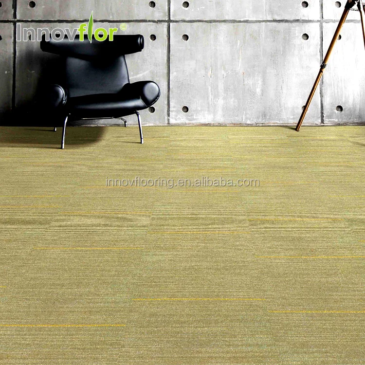 High Quality Comercial Use 50*50cm Bitumen Backing Stripe Carpet Tiles 100x100 For Office