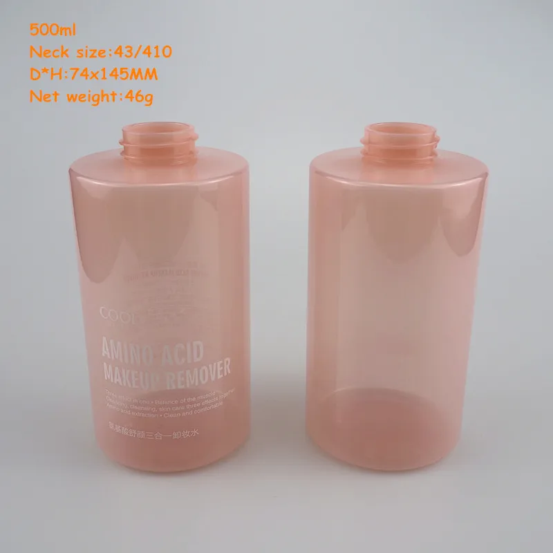 500ML empty plastic cylinder nail polish bottle