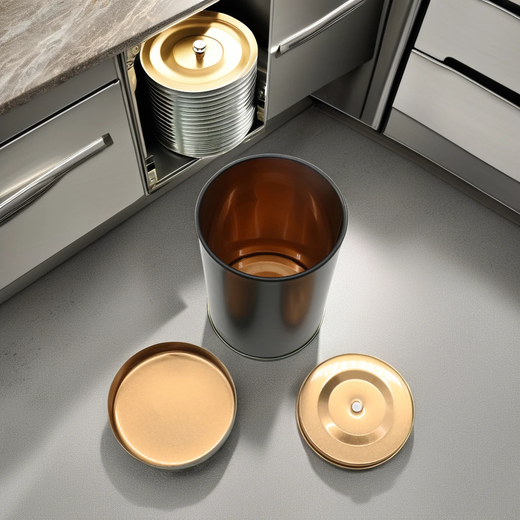 High quality Tinplate Food Safety Round Seal Cover Tea Tins Cans Custom Printed Luxury Coffee Tea Metal Can Canister Tin Box