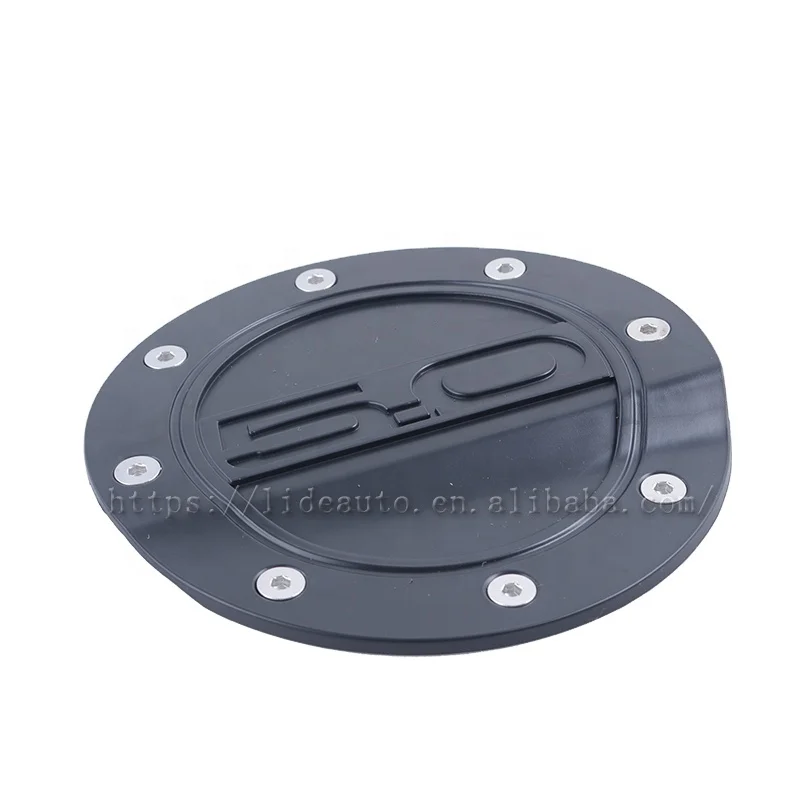 Black Fuel Door Fuel Tank Cover with 5.0 Logo For 2015-2018 Mustang GT