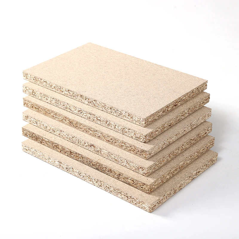 Home Decoration Furniture Chipboard Sheet Manufacturing Cheap Flakeboards E1 Plain Melamine Faced Particle Board