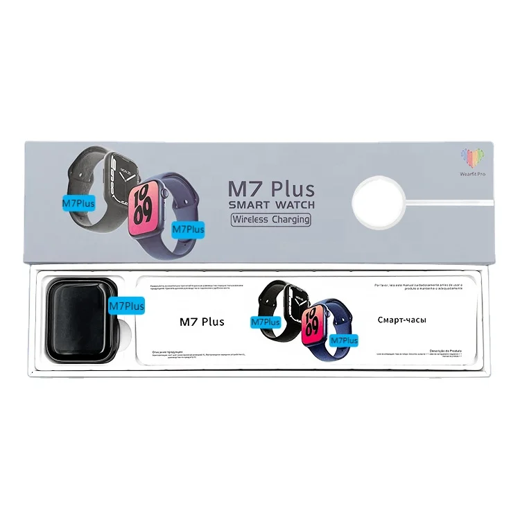 2022 New fashion Series 7 M7Plus Smartwatch bracelet 1.82 Inch Full Touch Screen Custom Wallpaper android io Smart Watch M7 Plus