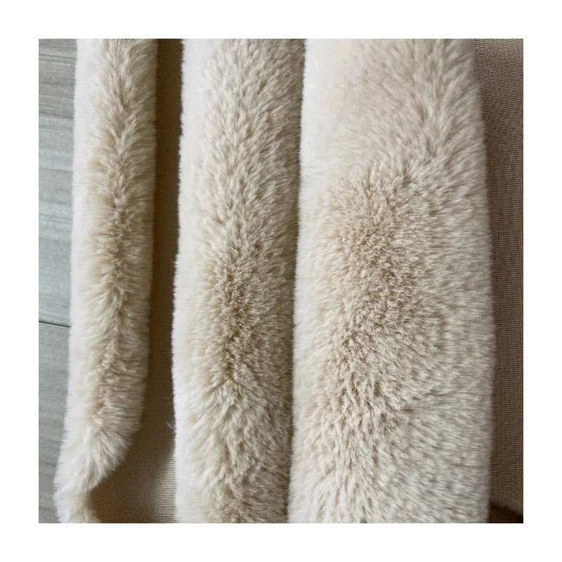 customized supplier polyester fake rabbit fur coat jacket toy fur fabric