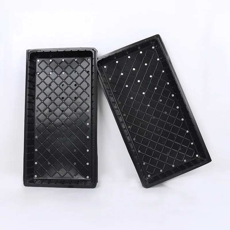 Hot sale Hydroponic Fodder Black Nursery Flat Seeding Trays