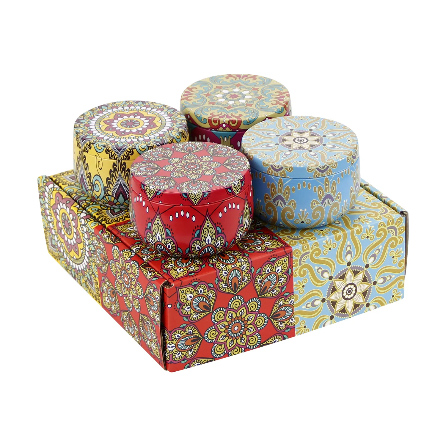 In stock dried flower candle scented set luxury luxury candles soy wax and fragrance for christmas gift for parents children