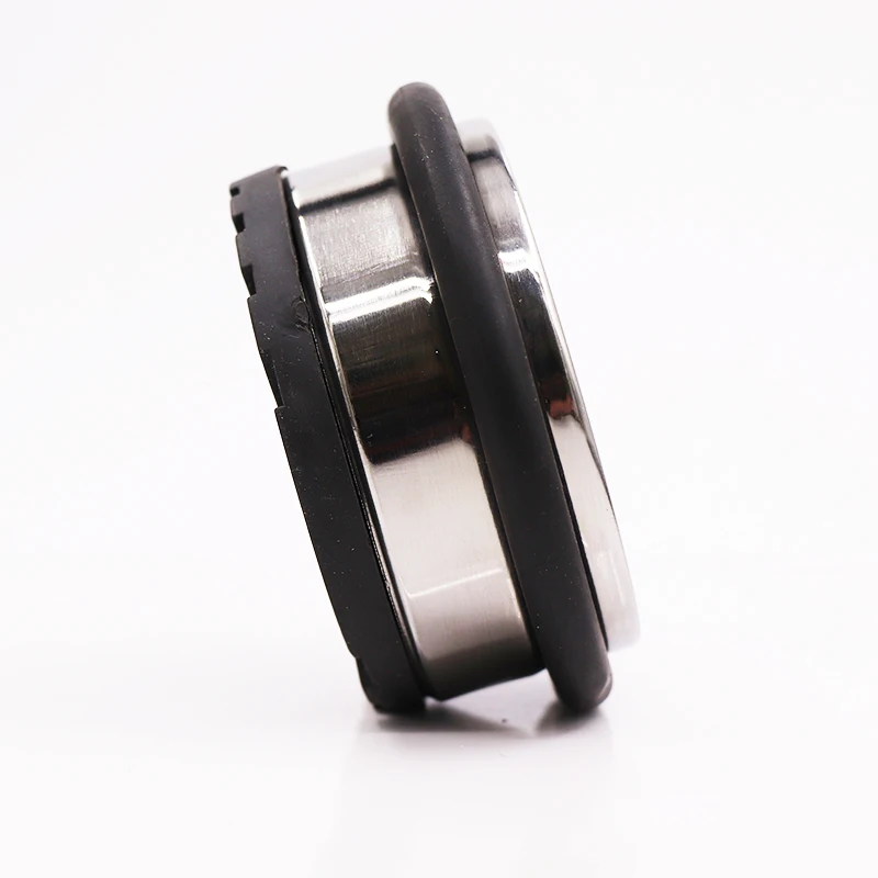 Heavy Duty Metal Floor Door Stopper Decorative Round Door Stopper with Rubber Buffer Ring Stainless Steel Door Stop