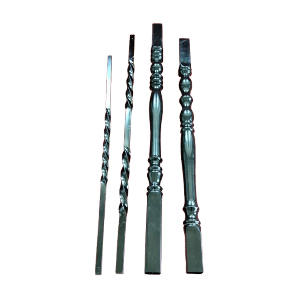 Wrought Iron Balustrades and Spindles Hand Forged Component Ornamental Elements for Stairs Railing Handrail Gate Fence Parts