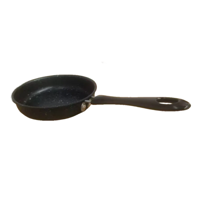 Induction Cooker-Compatible round Steel Frying Pan Flat Bottom Cooking Pot for Gas Grilling Baking Metal Egg Cookware Set