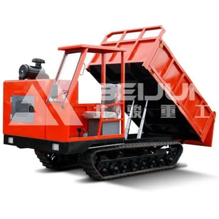 Fully Hydraulic 6t 8t 10t 12t Tracked Portable Crawler Dumper For Swamp