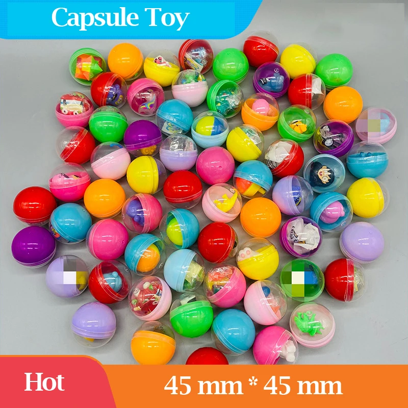 Wholesale General  45 mm Capsule Toy Small Plastic Capsule Toys Surprise Egg Capsule Egg box Toy for Vending Machine
