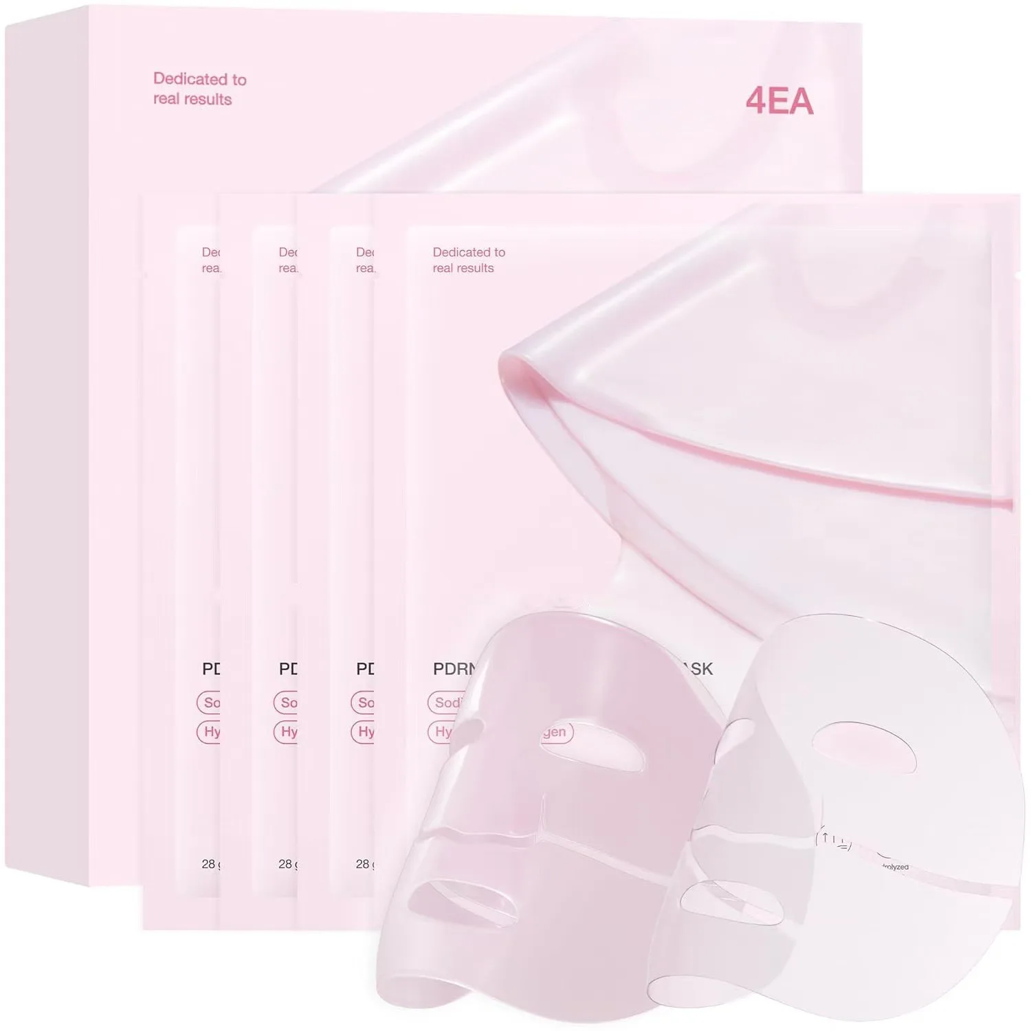 OEM Private Label Organic Cruelty Free Bio Collagen Mask Anti Wrinkle Day and Night Skin Care Hydrogel Pink Bio Mask