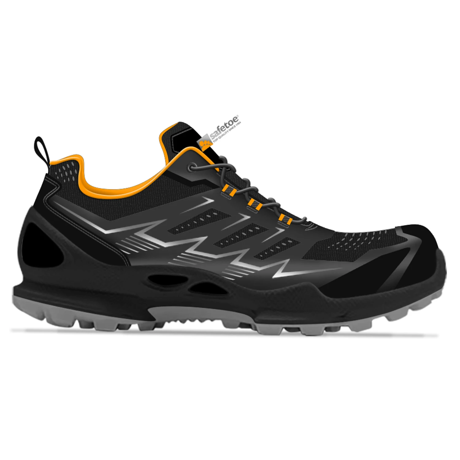 Lightweight Summer Breathable Suede Leather Warehouse Composite Toe Safety Shoes