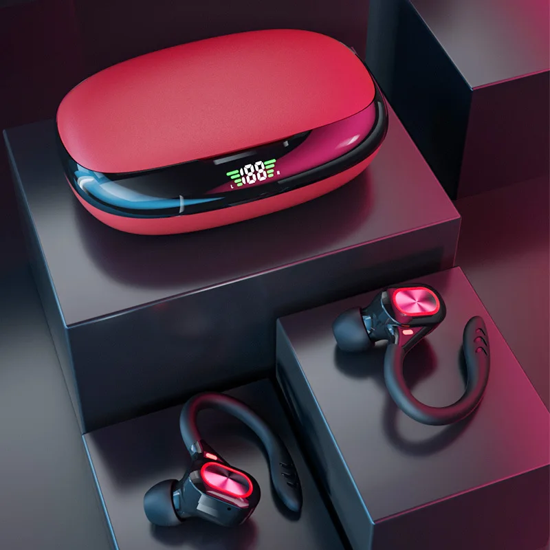 Wholesale Hifi Bt Wireless Headset TWS Sports Waterproof Earbuds True Hands Free Ear Hook Earphone for Sport