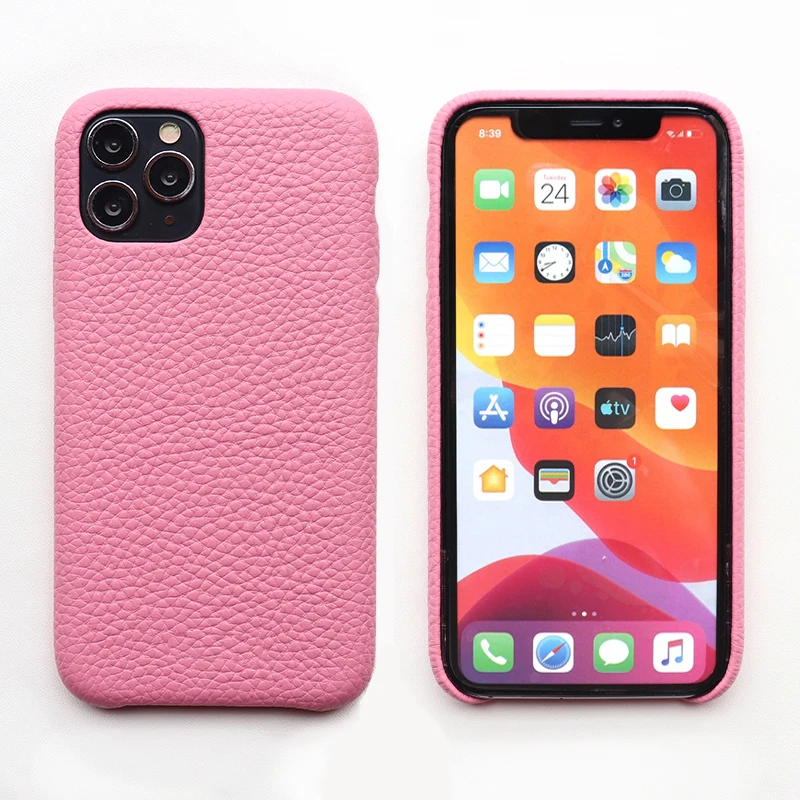 Brand New Christmas Pink Girls Anti Gravity Pebble Lichee Leather Smart Phone Case Cover For Iphone 14  13 12 Pro Max Case