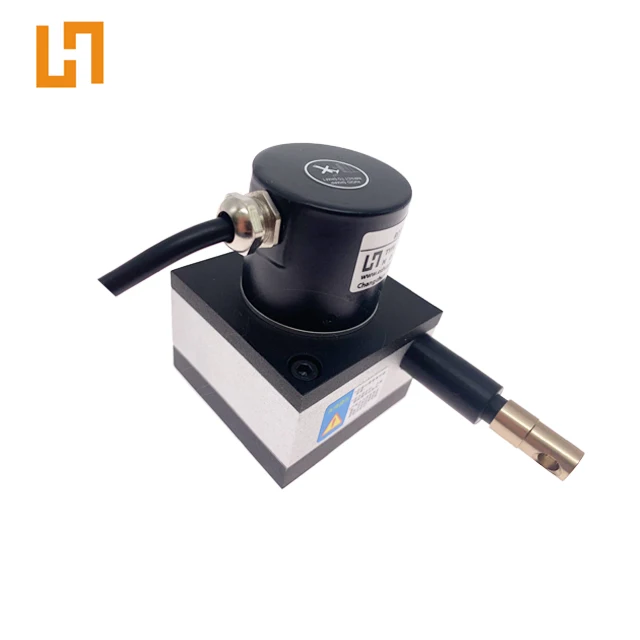 wire pull encoder HY55S-1500mm-500BM-0.25-24V voltage PNP output draw wire sensor linear encoder