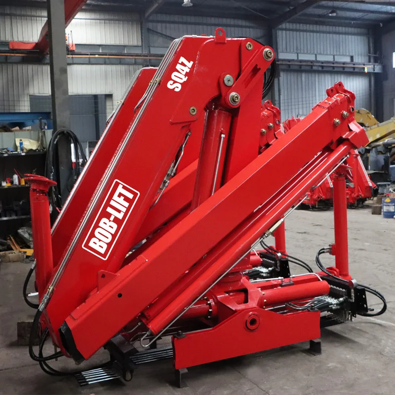 4 Ton Arm with Hydraulic Wooden Grab Rated Load Folding Section and Robust Gearbox Core Components