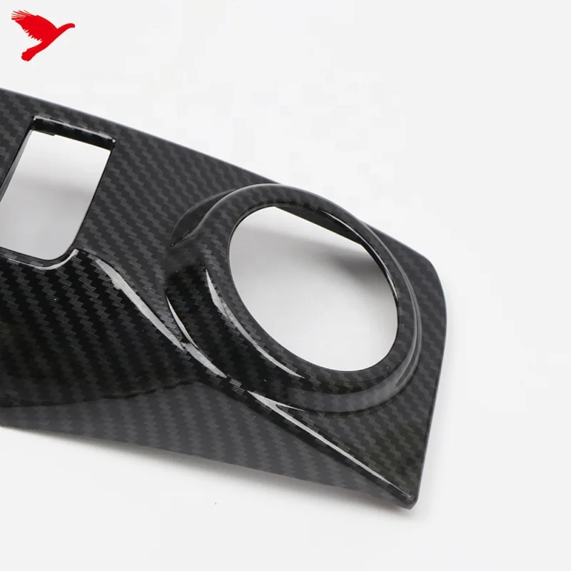 For Toyota 4Runner (N280) 2014-2024 Car Interior Accessories Center Console Strip Cover Molding Trim ABS Carbon Fiber Style 2PCS