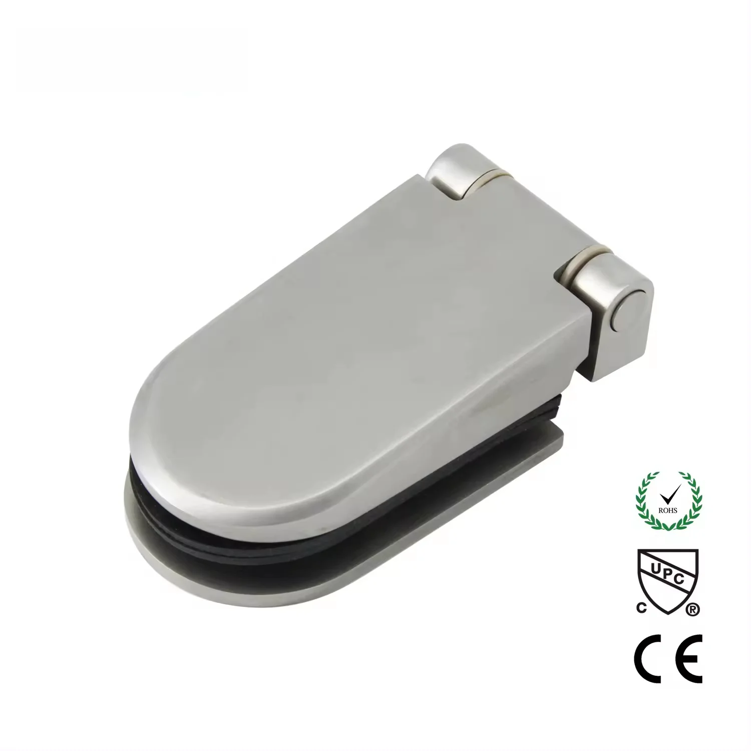 Black Polished Satin 180 Degree Frameless Sliding Stainless Steel Brass Glass To Glass Bathroom Hinge For Shower Door