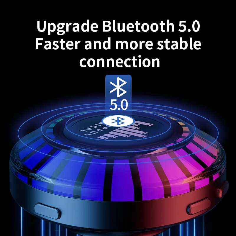 Wholesale OEM Creative Portable Wireless speaker F8 Colorful Rhythm Musical Bone Conduction Speaker