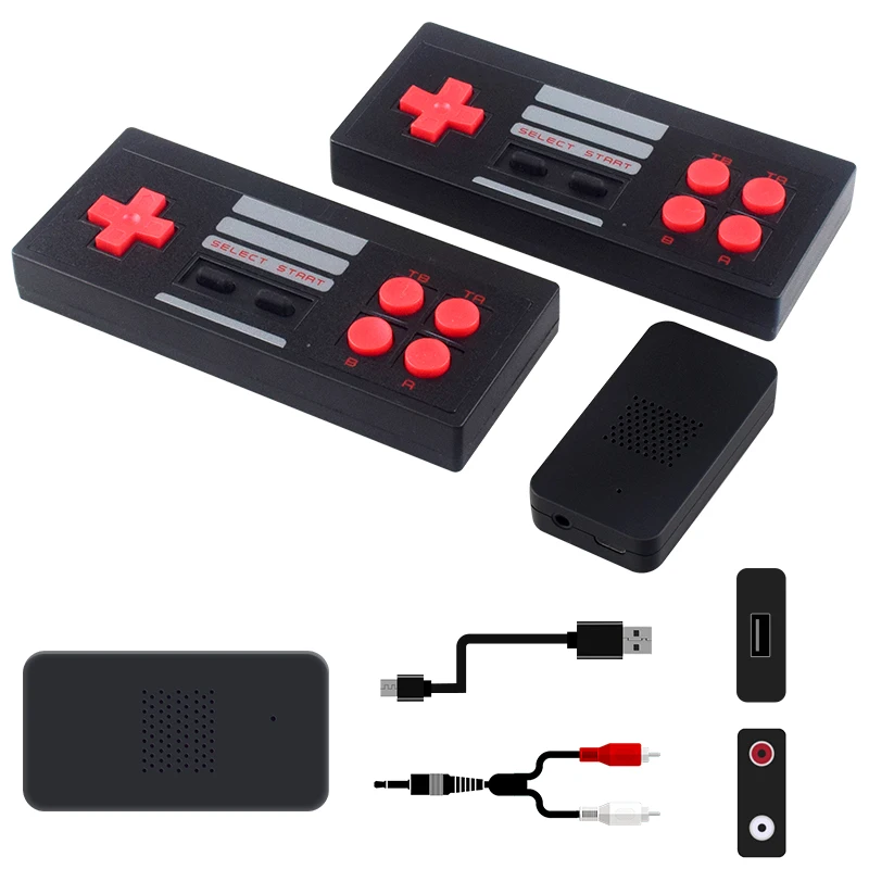 DATA FROG wholesale retro video game consoles from China 2.4G mini  Wireless video game players built in 600pcs 8 bit games