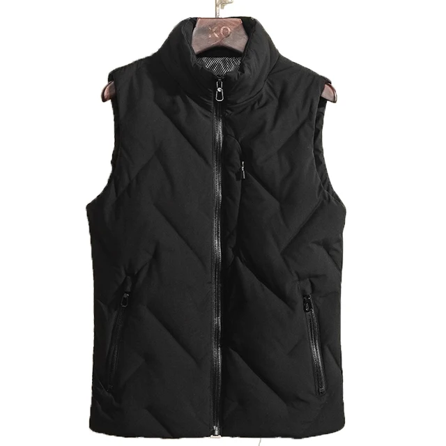 
Winter Short Vest Fashion down Lovers Sleeveless Waistcoat Padded Zipper Pocket  (1600108588707)