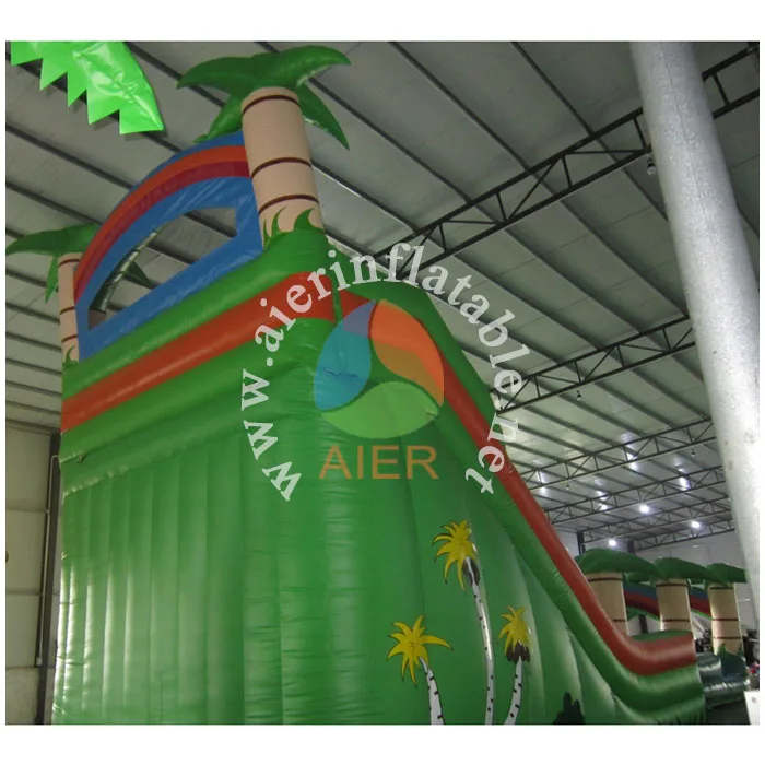 Factory PVC Material Inflatable Forest Bounce Slide Double & Fourfold Stitching Blower & Repair Kit& Warning Sign Customized