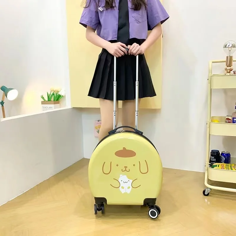 Kouromi Luggage Small Cute Travel Box Universal Wheel  Cartoon Hello Cat Suitcase