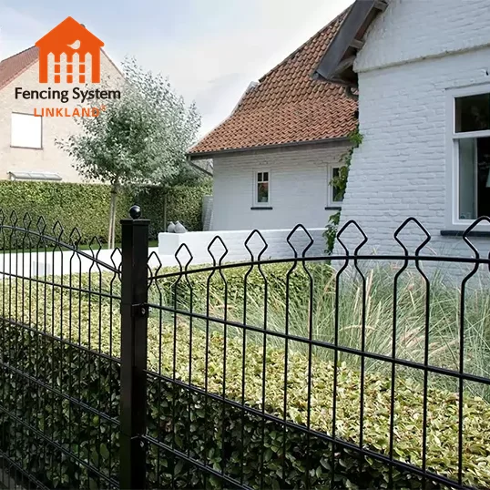 Hot sale Germany double loop wire mesh fence metal twin wire 656 fence outdoor double wire horizontal 868 fence for roadside