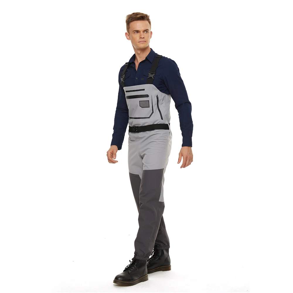 100% waterproof Fly Fishing Waders for Men Chest Waders for Hunting with Neoprene Fabric Wading Socks