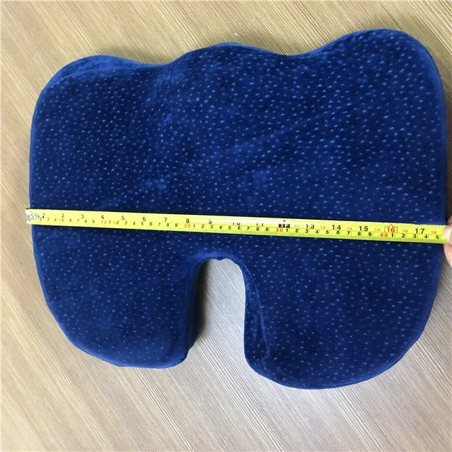 Orthopedic Memory Foam Coccyx Seat Cushion for Tailbone Pain, Sciatica, and Black Pain Relief Office Chair Wheelchair Car Seat