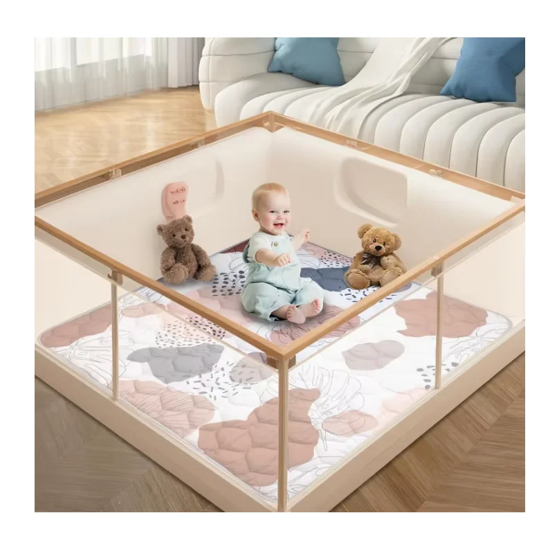 Customized Baby Play Mat 50" X Thick One-piece Crawling Floor Non-slip Cushioned Playmat for Infants