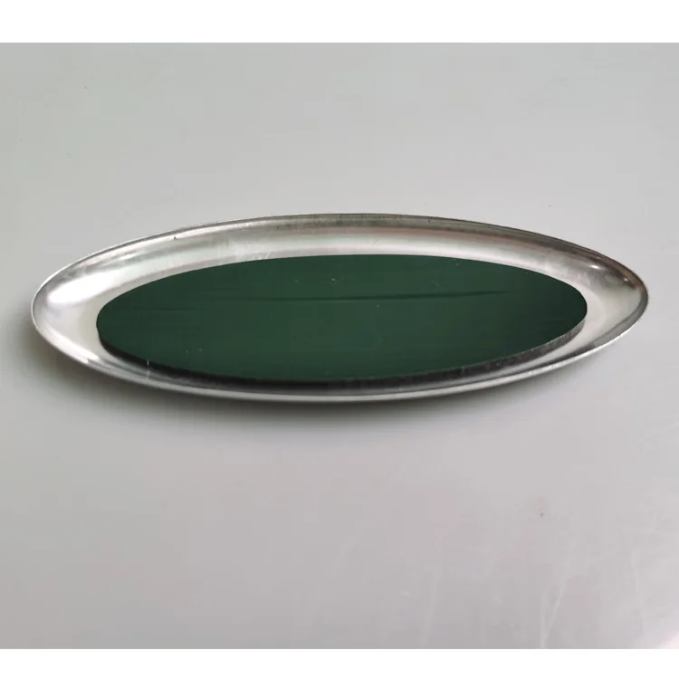 Chrome Car Body Stickers Logo 175mm 145mm Oval Front Grille & Rear Tailgate Emblem For FORD FOCUS