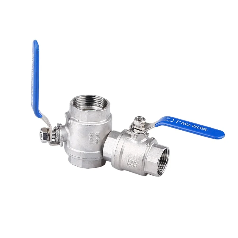 High quality stainless steel Thickened Two-Piece full bore Ball Valve for Chemical Oil Pipeline Systems
