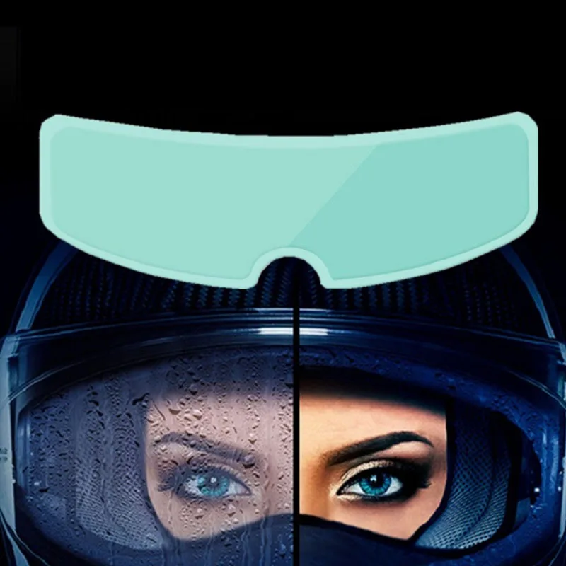 Hot selling 235mm*70mm size self adhesive nano coating motorcycle helmet customized anti fog anti rain film