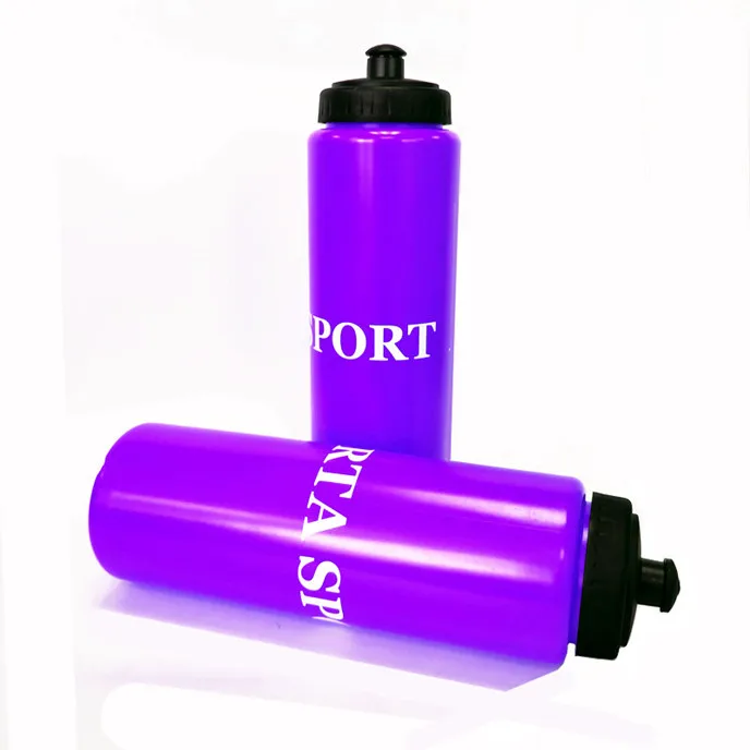 Оптовая продажа с низким минимальным заказом, пластиковые бутылки-шейкеры, спортивные бутылки для воды в фиолетовом цвете