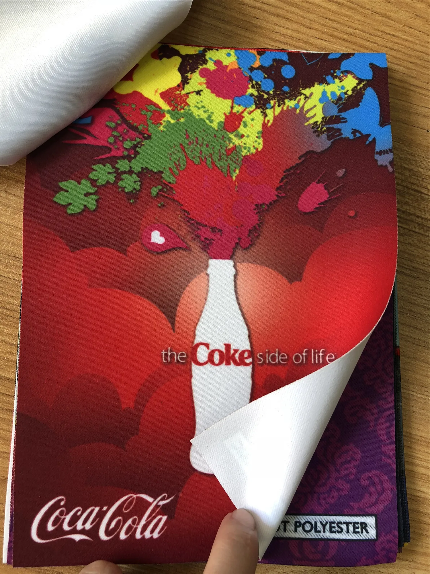 250gsm Flame retardant triple white polyester backlit fabric for uv/latex printing