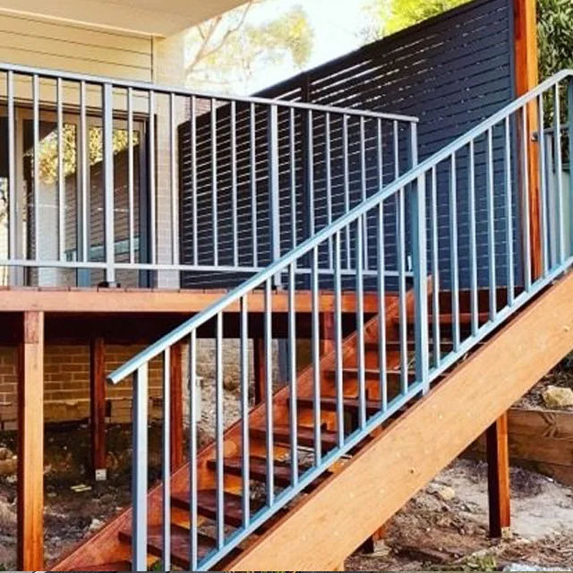 Custom made fully welded bar balustrade on the external balconies