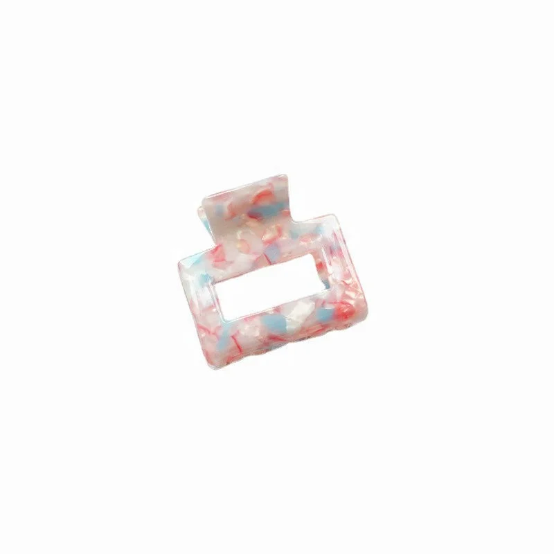 Ziming 5 CM Korean Style Elegant Marble And Cracked Shell Effect Acetate Hair Claw Hair Clip