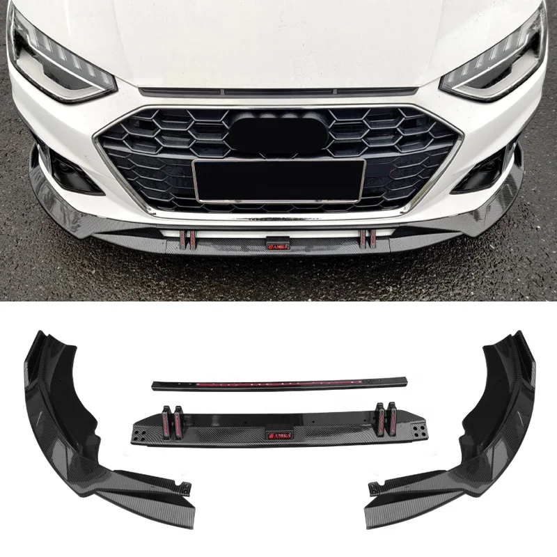 Car front lip Carbon fiber front lip front bumper with lips For Audi A4 2020 2021 2022