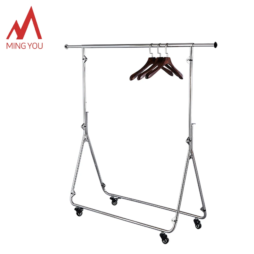 Fashion Clothing Store Boutique Metal stand Clothes Hanging Display Rack