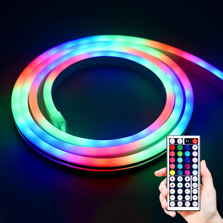 
24W IP67 Waterproof 40 Keys IR Remote Control RGB Warm White Dimmable LED Neon Light 