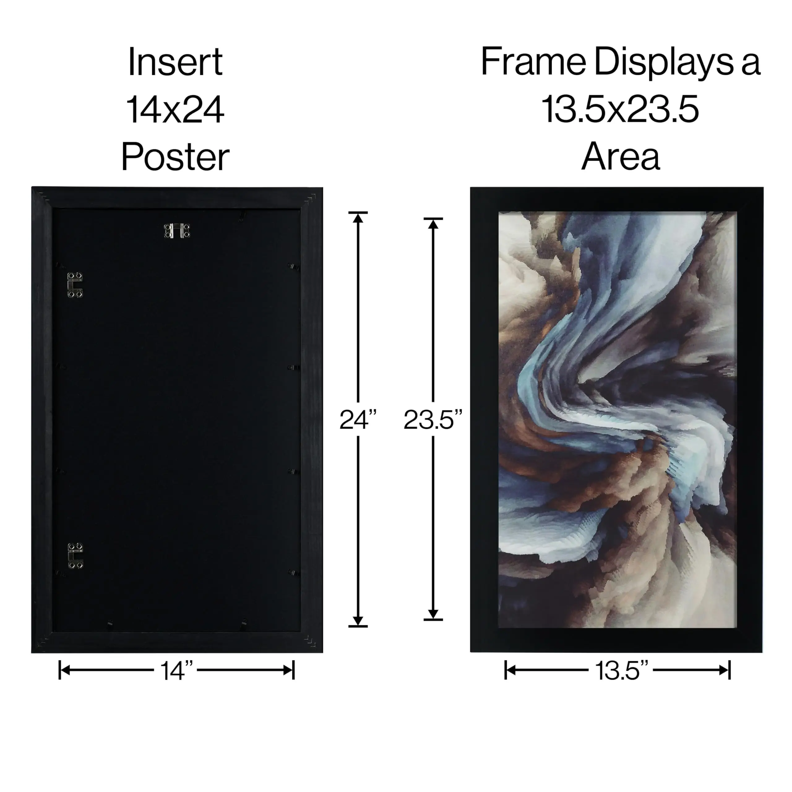 Doremi различные размеры A0/A1/A2/A3/A4/A5/B1/B2 защелкивающийся фоторамка настенная черная