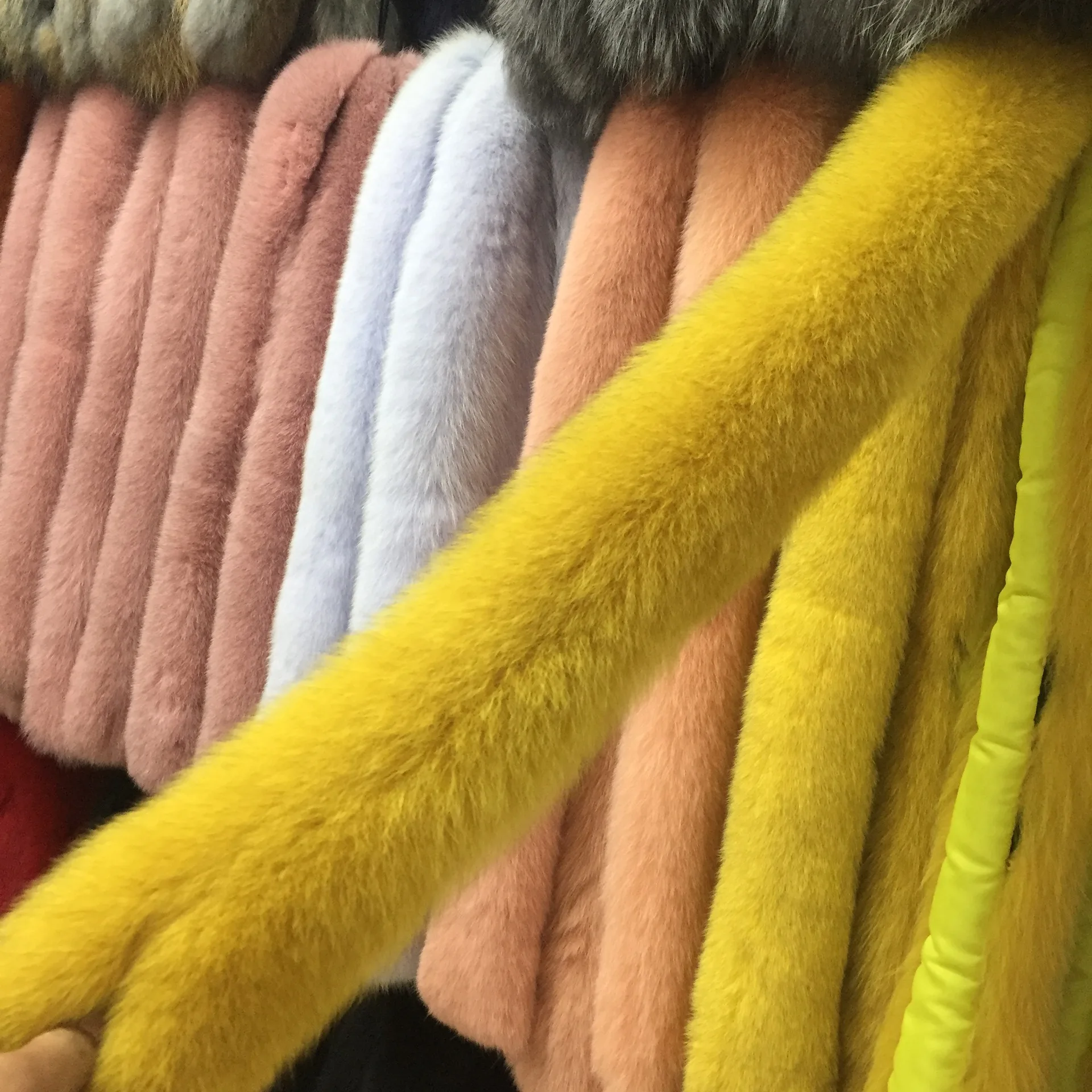 
Customization Real Fur Collar Parker Collar Fox Fur Collar Plush Hat Strip 