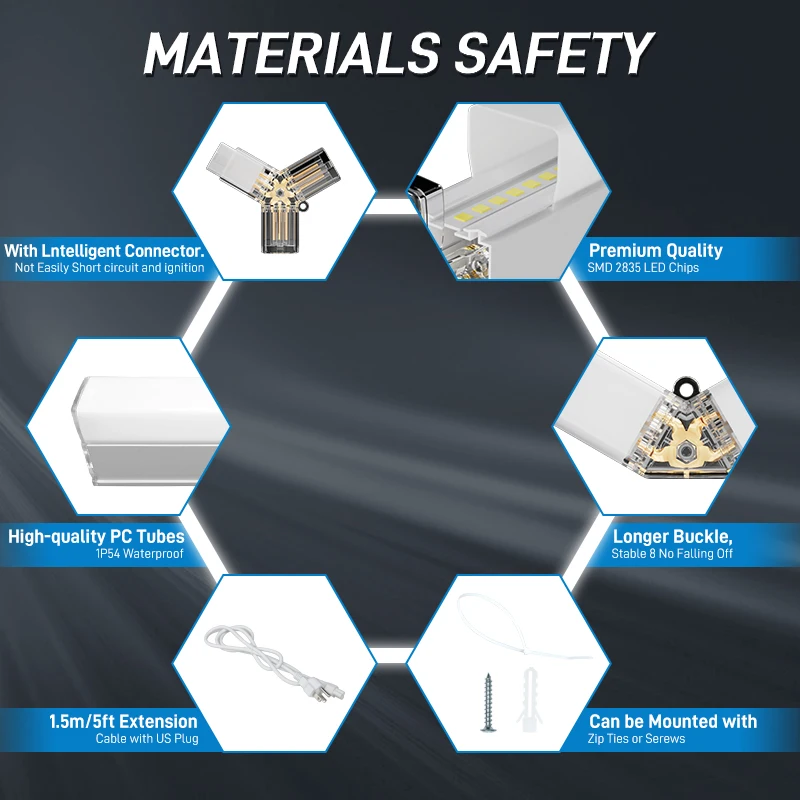 High Effective Various Shapes Detailing Hexagon Studio Garage Car Beauty Repair Light