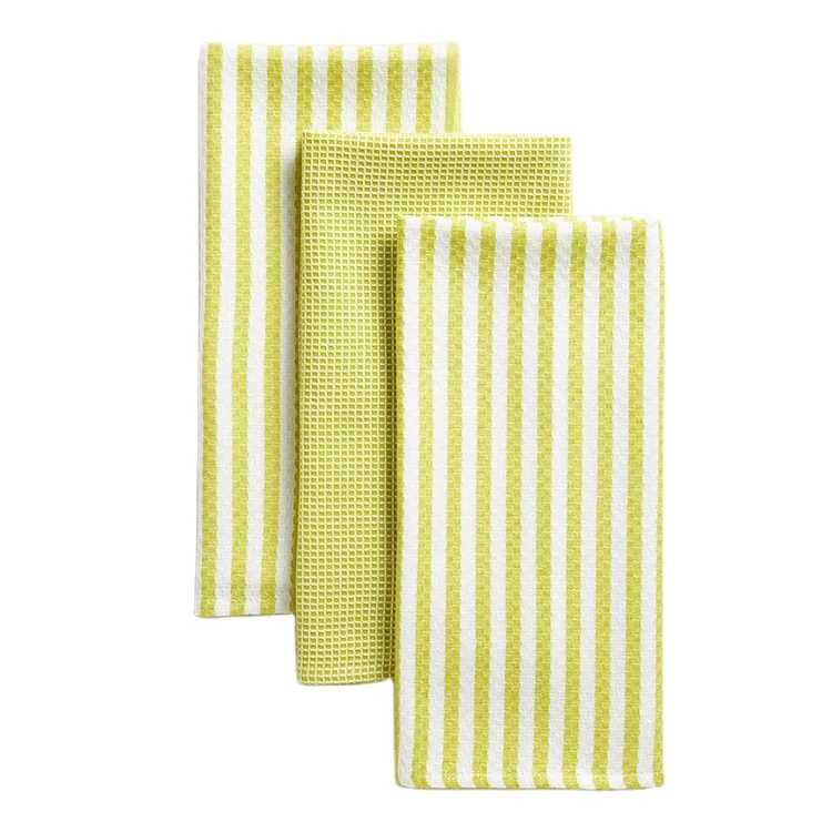 China Factory Wholesale Custom Cotton Linen Waffle Weave Kitchen Dish Cloth Tea Towel