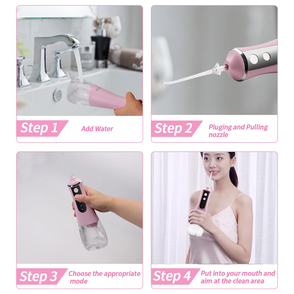  New professional electric mini oral irrigator water flosser for teeth