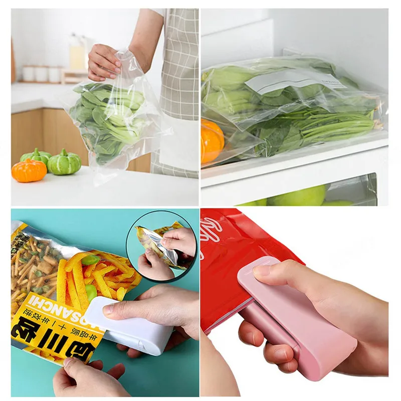 Plastic Food Packaging Sealing Machine Kitchen Accessories Storage Organization Items Home Things the Mini Sealer Bags Gadget