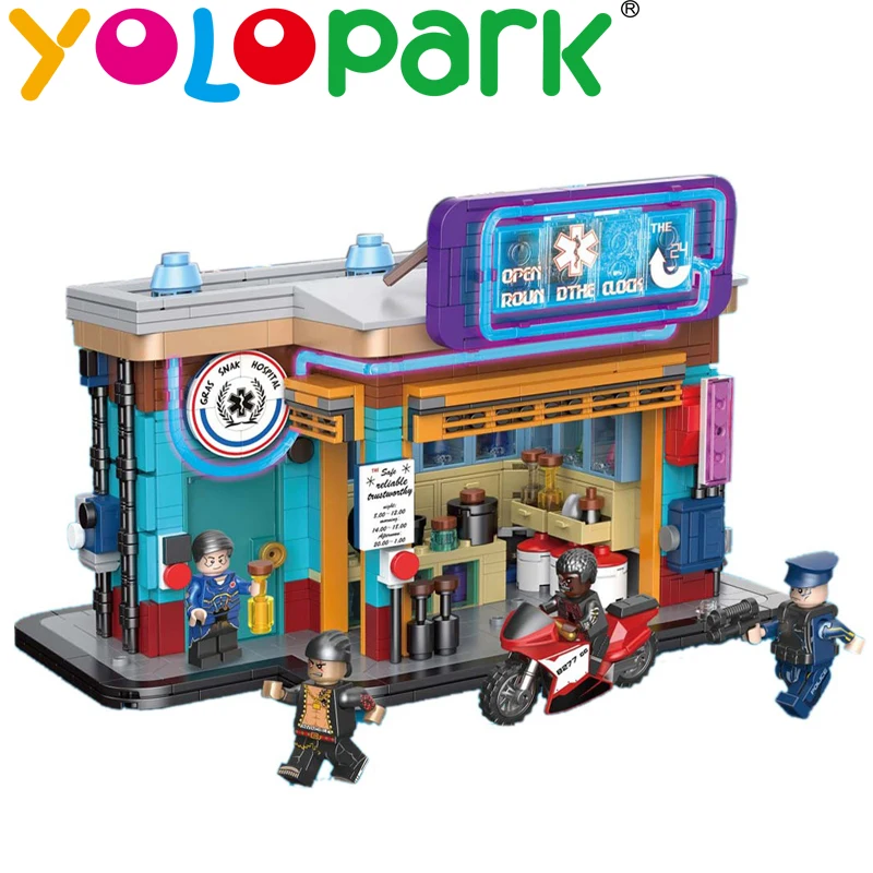 Building Blocks Set PHARMACY Multicolor Gift DIY Toy Newly Designed Baby Children Educational Toys