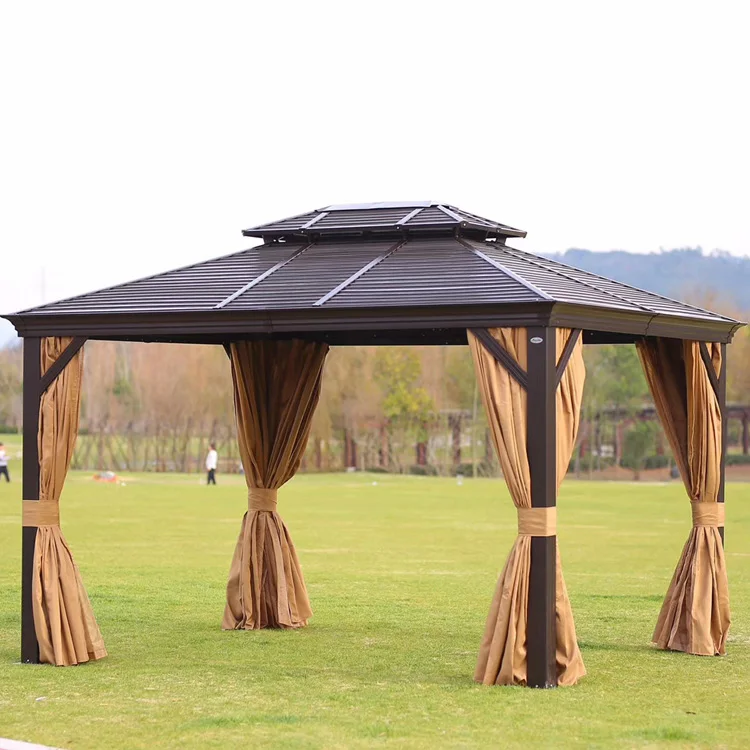 Hot Sale Customized Cheap Outdoor Gazebo Polyester Sunshade Tents Roman Tent