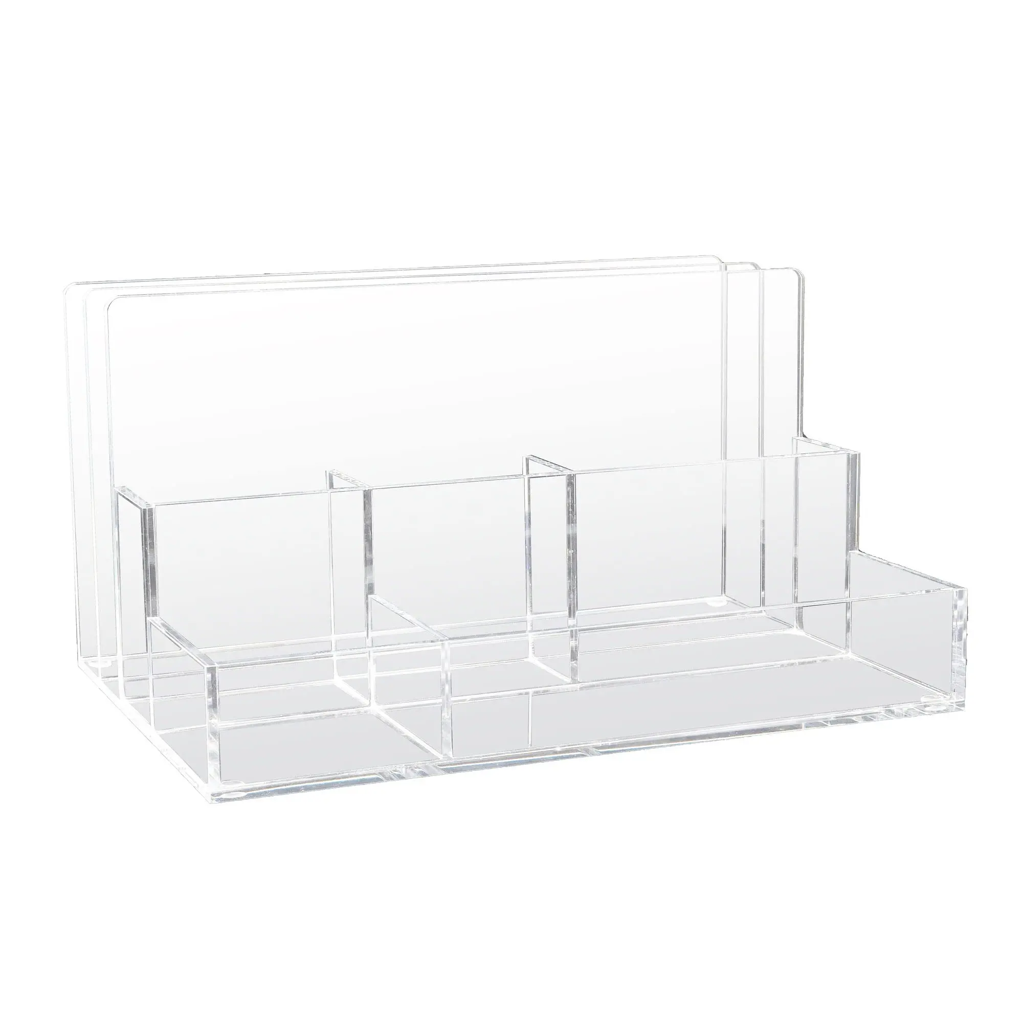 Clear Acrylic Desk Stapler Large Capacity Office Acrylic Organizer Holds Standard Acrylic Staples